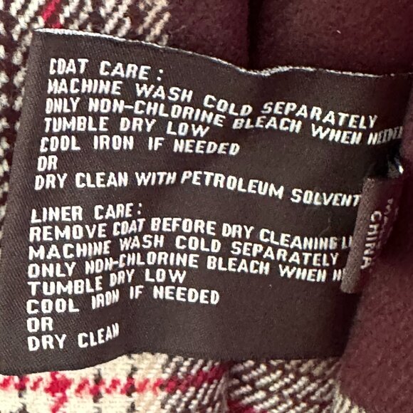 London Fog Double Breasted Red Raincoat - Picture 14 of 14